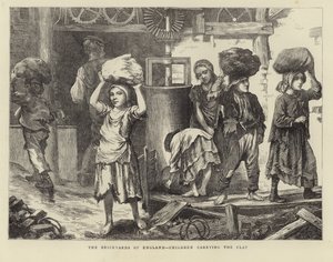 The Brickyards of England - Children Carrying the Clay