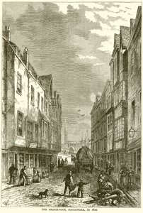 The Bridge-Foot, Southwark, in 1810 by English School