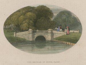 The Bridge of Hyde Park, London by English School