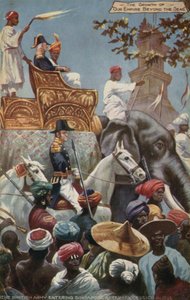 The British Army entering Singapore after its cession in 1824 by English School