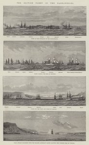 The British Fleet in the Dardanelles by English School