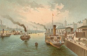 The Broomielaw, Glasgow by English School