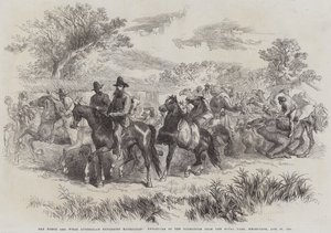 The Burke and Wills Australian Exploring Expedition, Departure of the Expedition from the Royal Park, Melbourne, 20 August 1860 by English School