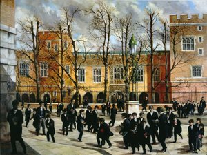 The Burning Bush at the Top of Common Lane, Overlooking New Schools, Eton College, c.1935 by English School