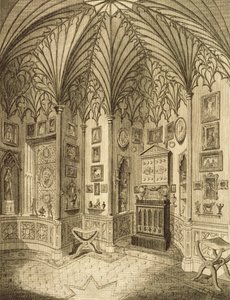 The Cabinet, engraved by T. Morris, from Description of Strawberry Hill by Horace Walton, 1784 by English School