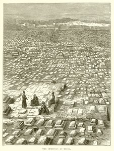 The Cemetery at Mecca by English School