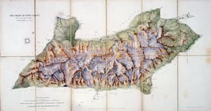 The Chain of Mont Blanc, from an actual survey in 1863 by A. Adams Reilly, published in A Record of Mountain Adventure and Scientific Observation for the Alpine Club, 1865 by English School