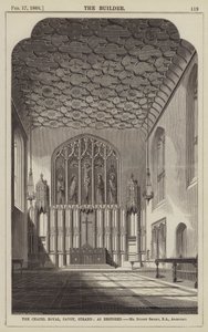 The Chapel Royal, Savoy, Strand, as Restored, Mr Sydney Smirke, RA, Architect by English School