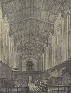 The Chapel, looking West, 1816 (engraving) by English School