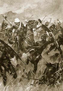 The Charge of the 17th Lancers, July 4th, 1879 by English School