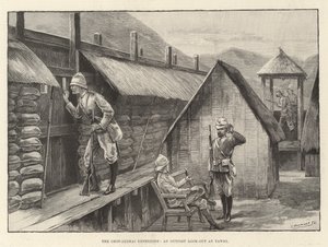 The Chin-Lushai Expedition, an Outpost look out at Yawhi by English School