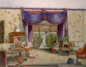 The Chinese Room at Middleton Park, Oxfordshire by English School