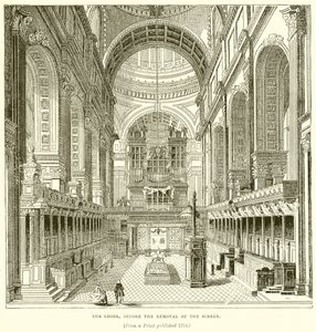 The Choir, before the Removal of the Screen by English School
