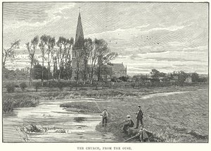The Church, from the Ouse by English School