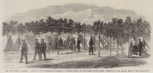 The Civil War in America, Camp of the Confederate Marines at Drury