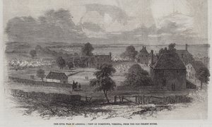 The Civil War in America, View of Yorktown, Virginia, from the Old Nelson House by English School