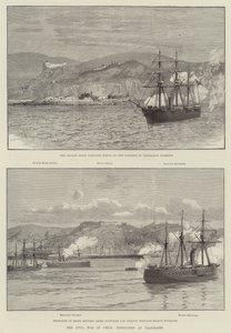 The Civil War in Chile, Hostilities at Valparaiso by English School