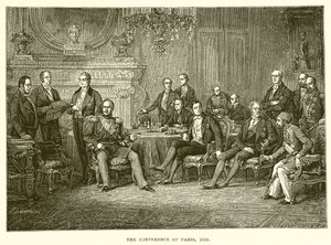 The Conference of Paris, 1856 by English School