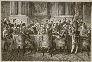 The Congress of Vienna, illustration from Cassell