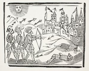 The Conquest of France With the Life and Glorious Actions of Edward the Black Prince (illustration) by English School