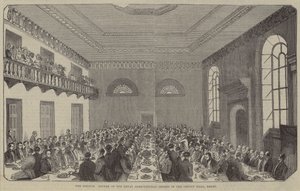 The Council Dinner, Royal Agricultural Society, County Hall, Derby by English School