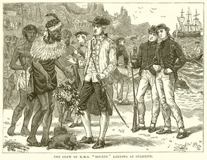 The Crew of H.M.S. Bounty Landing at Otaheite