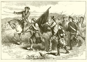 The Crowd at Springfield with the Black flag by English School