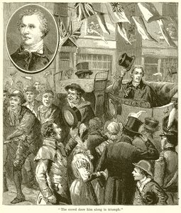 The Crowd drew him along in Triumph by English School