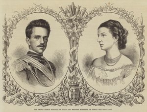 The Crown Prince Humbert of Italy and Princess Margaret of Savoy by English School