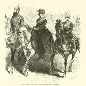 The Crown Prince and Princess of Germany, March 1871 by English School