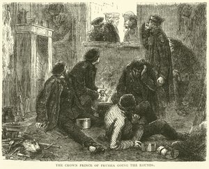 The Crown Prince of Prussia Going the Rounds, November 1870 by English School