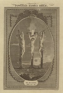 The Crucifixion, John, Chapter 19, Verse 18 by English School