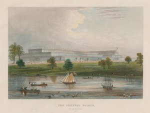 The Crystal Palace from the Serpentine by English School