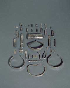 The Cuerdale Hoard, Anglo-Saxon and Viking Treasure, terminal date 901-5 AD by English School