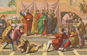 The Death of Ananias by English School