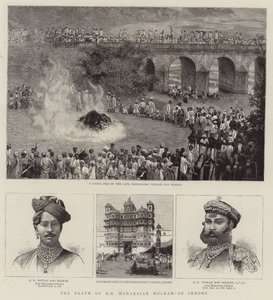 The Death of HH Maharajah Holkar of Indore by English School