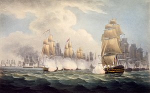 The Defeat of the French under Linois by Commodore Dances Squadron, February 15th 1804, from The Naval Chronology of Great Britain, by J. Ralfe