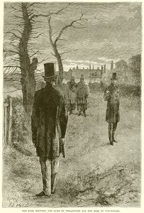 The Duel between the Duke of Wellington and the Earl of Winchelsea by English School