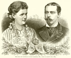 The Duke and Duchess of Albany by English School