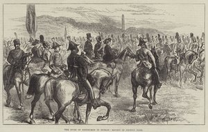 The Duke of Edinburgh in Dublin, Review in Phoenix Park by English School