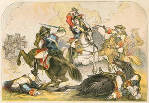 The Duke of Marlborough at the Battle of Ramilies by English School