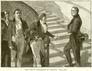 The Duke of Wellington at Almacks by English School