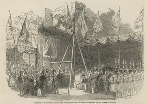 The Duke of Wellington Laying the First Stone of the Waterloo Barracks