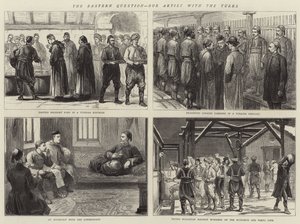 The Eastern Question, our Artist with the Turks by English School