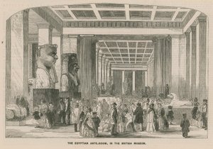 The Egyptian Ante-Room in the British Museum by English School