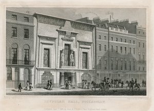 The Egyptian Hall, Piccadilly by English School