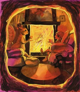 The Elf and Squirrel Celebrate Opening Some Nuts by English School