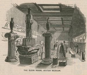The Elgin Room at the British Museum by English School