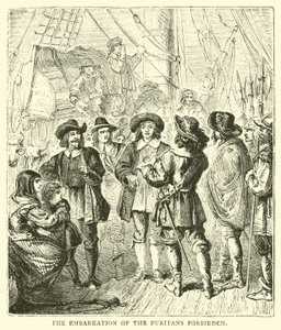 The Embarkation of the Puritans forbidden
