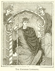 The Emperor Lothaire by English School